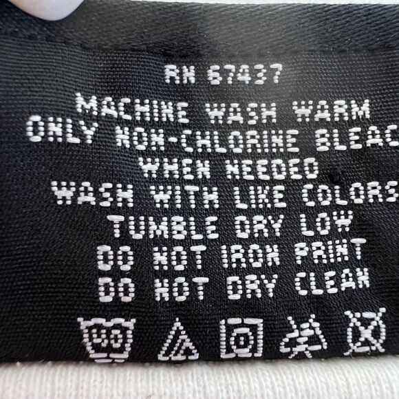 Vintage Polo Jeans Co. Ralph Lauren White Long Sleeve Logo Top Size M - Picture 4 of 5